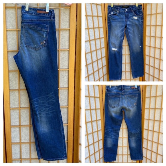 Express Denim - Express Distressed Stella Skinny Low Rise Jean SZ 6S